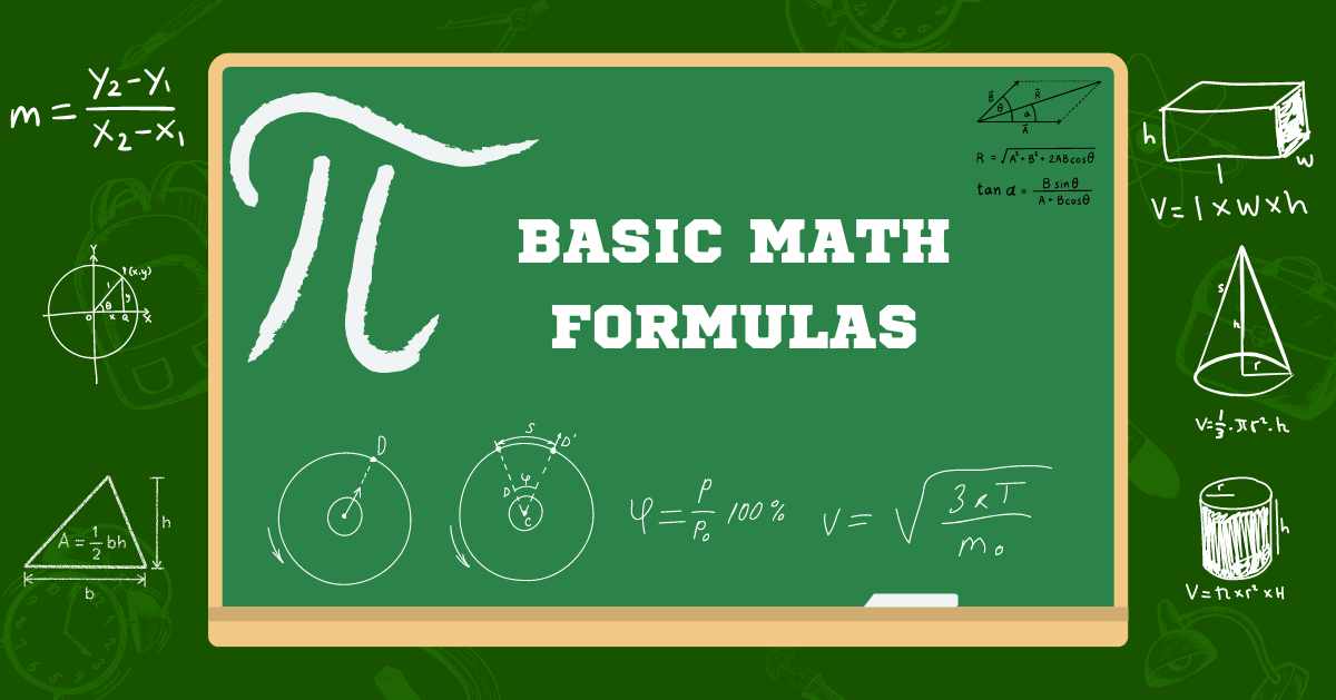 basic math formulas